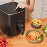 Cecotec Diät-Fritteuse Cecofry Fantastik 5500 , Heißluftfritteuse schwarz, 1.500 Watt, Korb 5,5 Liter