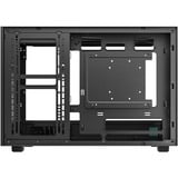 DeepCool CH260 WOOD, Tower-Gehäuse schwarz/holz, Tempered Glass