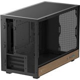 DeepCool CH260 WOOD, Tower-Gehäuse schwarz/holz, Tempered Glass