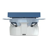 Merten Schutzkontaktsteckdose mit Schriftfeld blau, Retail