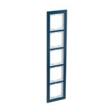 Busch-Jaeger Abdeckrahmen 5-fach blau, Retail