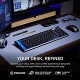Corsair Vanguard AIR 99, Gaming-Tastatur schwarz, DE-Layout, Corsair OPX Low Profile