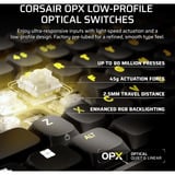 Corsair Vanguard AIR 99, Gaming-Tastatur schwarz, DE-Layout, Corsair OPX Low Profile