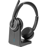 Lindy L118 Kabelloses Büro-Headset mit Ladestation (20450) schwarz, Bluetooth