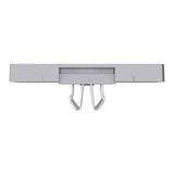 Merten Zentralplatte zwei fach für Modular Jack, Abdeckung edelstahl, Retail