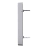 Merten Zentralplatte zwei fach für Modular Jack, Abdeckung edelstahl, Retail