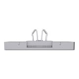 Merten Zentralplatte zwei fach für Modular Jack, Abdeckung edelstahl, Retail