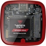 Patriot EV330 PCIe M.2 2230, Laufwerksgehäuse schwarz/rot, USB 3.2 Gen2