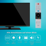 Toshiba 32LV3F63DAZ, LED-Fernseher 80 cm (32 Zoll), schwarz, FullHD, VIDAA-Betriebssytem