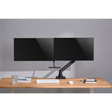 goobay Doppel-Monitorhalterung Office schwarz