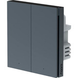 Aqara Smart Wall Switch H1 - zwei Wippen mit Neutralleiter, Schalter grau