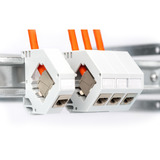 Digitus Professional Cat.7 S/FTP Verlegekabel simplex, Cca orange, 100 Meter Rolle
