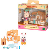 EPOCH Sylvanian Families - Schokoladenhasen Bruder Badezimmer Set, Konstruktionsspielzeug 