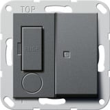 Gira Fused outlet 13 Ampere mit Kontrolllicht, Steckdose anthrazit, Retail