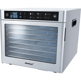 Steba Elektronischer Dörrautomat ED 80 Steel Deluxe edelstahl, 500 Watt, Dörrfläche 30cm x 28cm pro Ebene