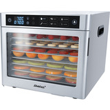 Steba Elektronischer Dörrautomat ED 80 Steel Deluxe edelstahl, 500 Watt, Dörrfläche 30cm x 28cm pro Ebene