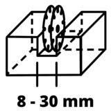 EINHELL Mauer-Nutfräse TE-MA 1500 rot/schwarz, 1.500 Watt
