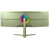 Arozzi Nova 49TUW165, Gaming-Monitor 124.5 cm (49 Zoll), grün, UWQHD, VA, Curved, HDMI, DP, USB-C, USB-Hub, 165Hz Panel