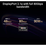 ASUS ROG Swift OLED PG32UCWM, Gaming-Monitor 80 cm (31.5 Zoll), schwarz, UltraHD/4K, Dual Mode, USB-C, DP, HDMI, 240Hz Panel