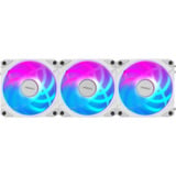 GIGABYTE AORUS EZ CHAIN FAN 120, Gehäuselüfter weiß, 3er Pack, 120 mm
