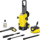 Kärcher K 5 WCM Premium Home, Hochdruckreiniger gelb/schwarz, mit Dreckfräser, Schlauchtrommel und Flächenreiniger
