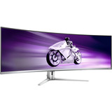 Philips Evnia 49M2C8900L QD-OLED, Gaming-Monitor 124.3 cm (48.9 Zoll), weiß, DQHD, Curved, HDR True Black 400, Ambiglow, Dynamic Lighting, 144Hz Panel