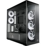 ARCTIC Xtender VG , Tower-Gehäuse schwarz, Tempered Glass x 2, Klar-Glas