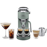 DeLonghi Dedica Duo EC890.GR, Espressomaschine hellgrün, Cold Brew