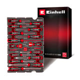 EINHELL Schraubendreher-Set, in E-Case-Einleger, Werkzeug-Set schwarz/rot, 17-teilig