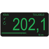 Hazet Elektronisches Drehmoment-Prüfgerät (7903E), Messgerät blau/schwarz, 1,5 – 30 Nm, 3/8 Zoll Sechskant, 1/4 Zoll Vierkant, 3/8 Zoll Vierkant