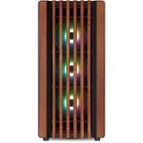 Sharkoon Rebel C70M RGB , Tower-Gehäuse schwarz/holz