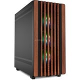 Sharkoon Rebel C70M RGB , Tower-Gehäuse schwarz/holz