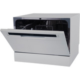 homeX GST6AD-S Tischgeschirrspüler , Spülmaschine silber, 6 Maßgedecke