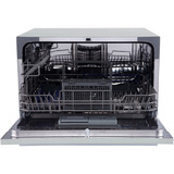 homeX GST6AD-S Tischgeschirrspüler , Spülmaschine silber, 6 Maßgedecke