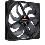 Noctua NF-A14x25 G2 PWM chromax.black, Gehäuselüfter schwarz, PWM-Anschluss, 140 mm