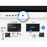 Samsung FLIP WM65FX, Public Display weiß/grau, UltraHD/4K, Touchfunktion, Multi‑Touch