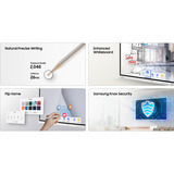 Samsung FLIP WM65FX, Public Display weiß/grau, UltraHD/4K, Touchfunktion, Multi‑Touch