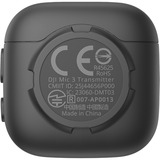 DJI Mic 3 , Mikrofon schwarz, (1 Sender + 1 Empfänger)
