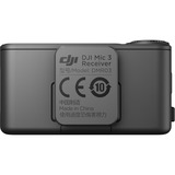 DJI Mic 3 , Mikrofon schwarz, (1 Sender + 1 Empfänger)