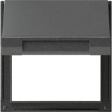 Gira Zwischenplatte mit Klappdeckel TX 44, Adapter anthrazit, Retail