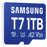 Samsung T7 microSDXC 1 TB, Speicherkarte blau