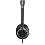 HP Poly Mission 615 Mono-USB-Headset (kabelgebunden) BULK schwarz, USB Type-C und Type-A, Kunstleder-Ohrpolster (Oberflächenmaterial)