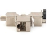 Digitus Cat.6a Keystone-Modul, geschirmt silber, 24 Stück, mit intelligentem Kabelmanager