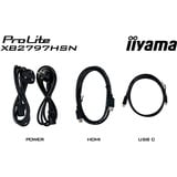 iiyama ProLite XB2797HSN-B1, LED-Monitor 68.6 cm (27 Zoll), schwarz (matt), FullHD, IPS, HDMI, DP, USB-C, USB-Hub, Lautsprecher, 100Hz Panel