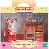 EPOCH Sylvanian Families - Schokoladenhasen Schwester Schreibtisch Set, Konstruktionsspielzeug 