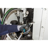 Hazet 3/8" Schlag-Ratschenschrauber (9021SR-1), Schlagschrauber schwarz/blau, Geeignet für Handnachzug mit 260Nm Drehmoment