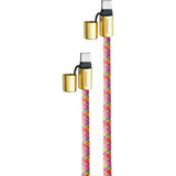 Intenso Handykette und Lade-/Datenkabel Cell Phone Charging Lanyard mehrfarbig, 1,65 Meter, USB-C, PD3.0 / QC4.0, Nylon