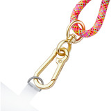 Intenso Handykette und Lade-/Datenkabel Cell Phone Charging Lanyard mehrfarbig, 1,65 Meter, USB-C, PD3.0 / QC4.0, Nylon
