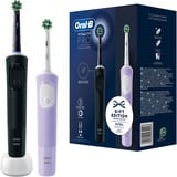  Oral-B Vitality Pro D103 Duo, Elektrische Zahnbürste schwarz/lila, Black/Lilac Violet, inkl. 2. Handstück