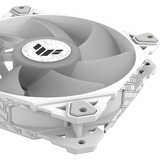 ASUS TUF GAMING TF120 ARGB White, Gehäuselüfter weiß/transparent, 120 mm